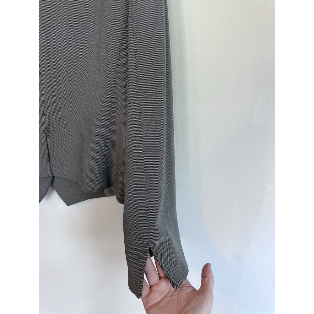 [FLAW] Armani Collezioni Womens Grey Blazer Size 44 / MEDIUM Structured Jacket - Picture 11 of 16